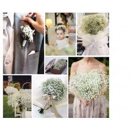 52cm White Gypsophila Artificial Flowers Wedding DIY Bouquet Decoration Arrangement Plastic  Home Decor