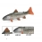 Simulated Tropical Marine Fish Model Toy Red Dot Salmon Home Aquarium Decoration