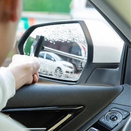 Car Rearview Mirror Wiper Retractable Portable Rainy Cleaning Supplies Rearview Mirror Water Remover Glass Rain Cleaning Tool