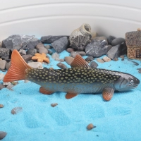 Simulated Tropical Marine Fish Model Toy Red Dot Salmon Home Aquarium Decoration