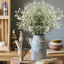 52cm White Gypsophila Artificial Flowers Wedding DIY Bouquet Decoration Arrangement Plastic  Home Decor